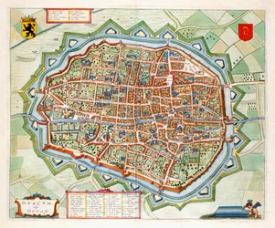 Douai, 1649 (gravura colorida à mão)